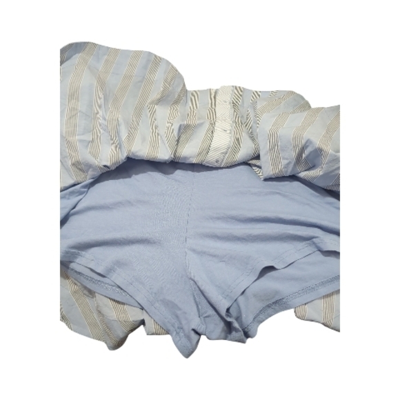 aerie XXL Light Blue Striped Boxer Skort Preppy Old Money Boxer Short Trend - Picture 10 of 10